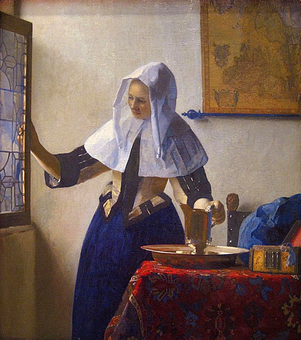 Johannes Vermeer - Young Woman with a Water Pitcher 1660-1662